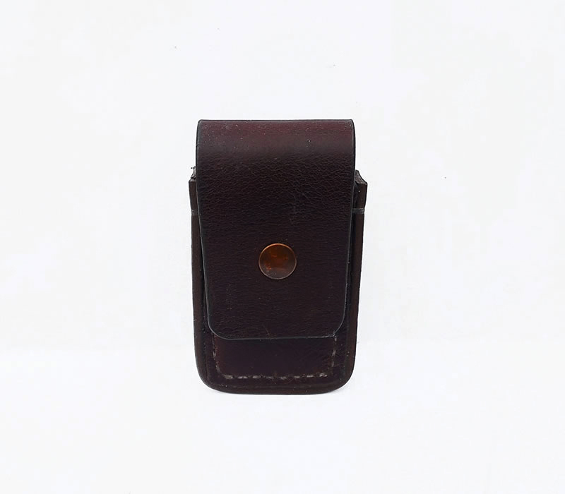 Traditional box stitching for heavy knife or phone
